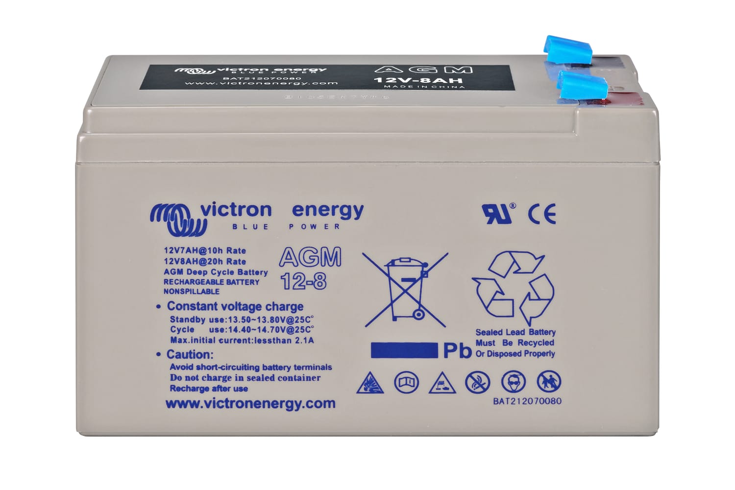 Acumulator Victron Energy 12V 8Ah AGM Deep Cycle - Fără Întreținere - imagine 9