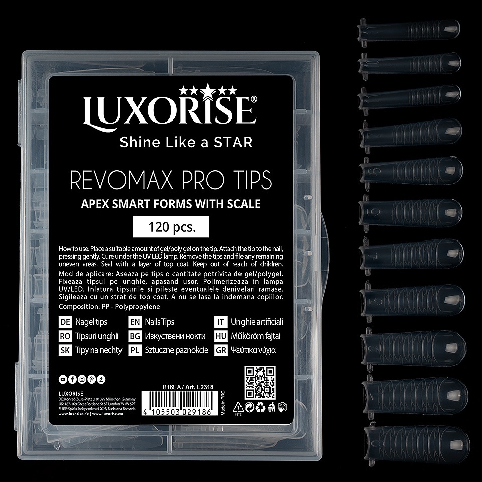 Tipsuri Reutilizabile Luxorise REVOMAX PRO, 120 buc - imagine 2