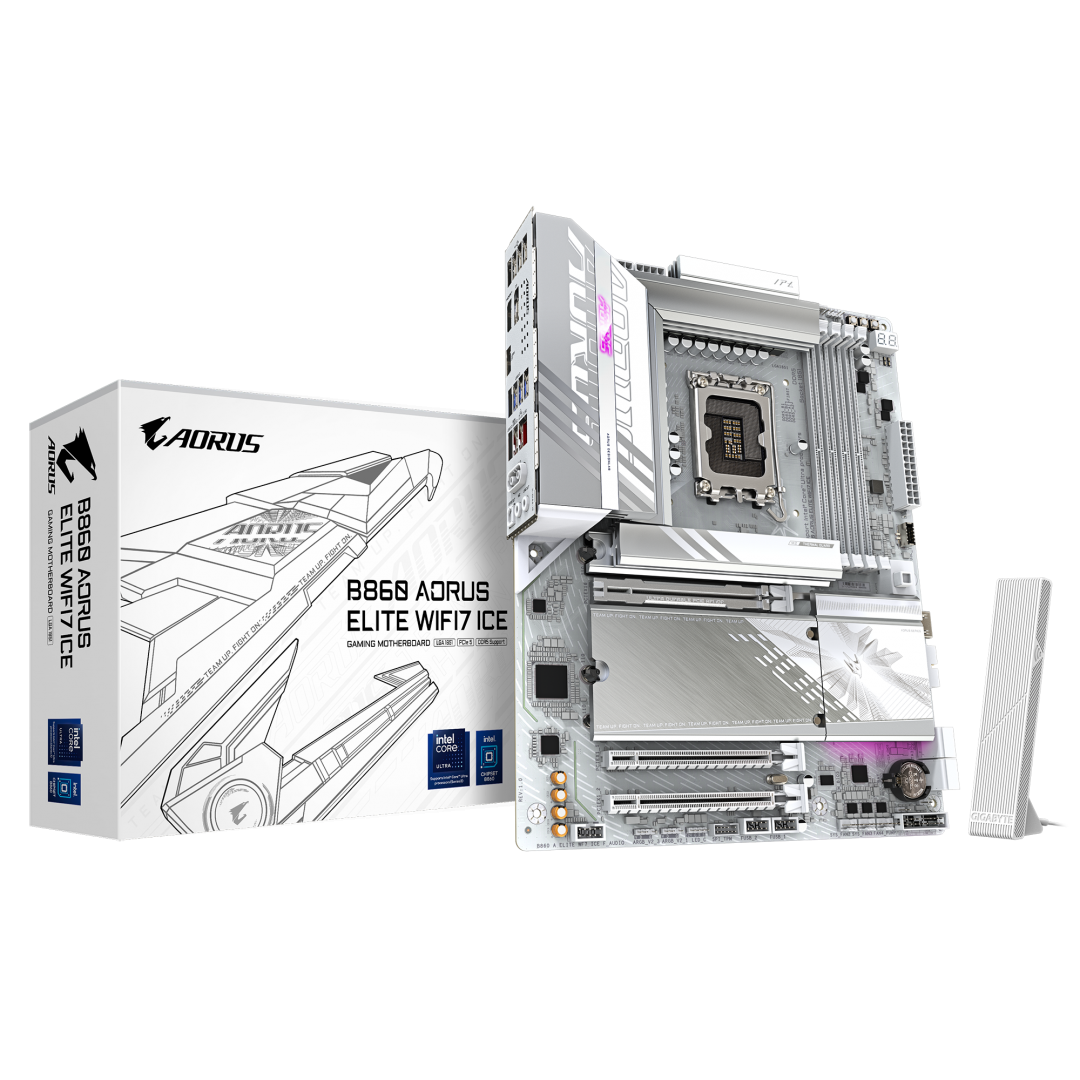 Placă de bază Gigabyte B860 AORUS ELITE WIFI7 ICE LGA1851