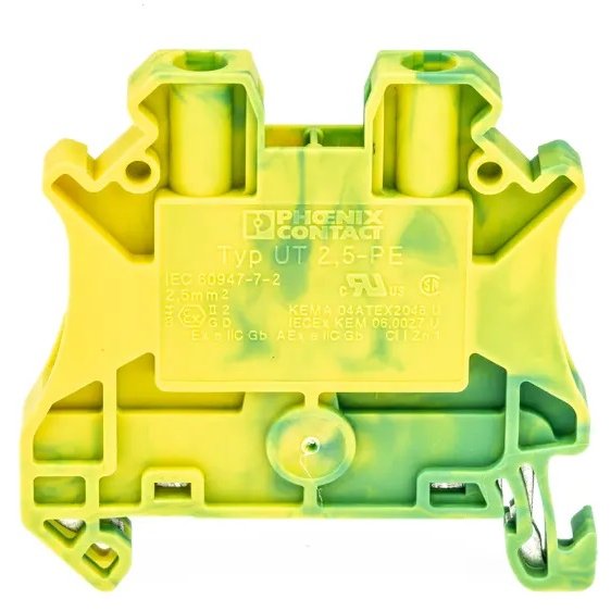 Clema sir UT 2,5-PE verde/galben Phoenix Contact