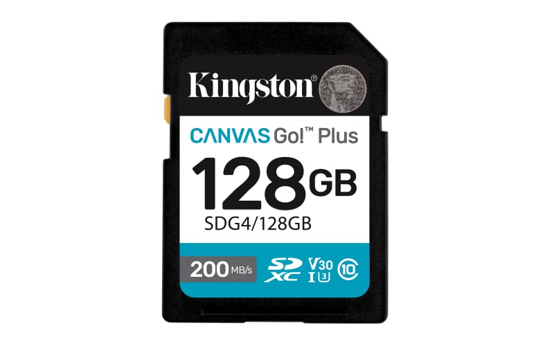 Card SD Kingston Canvas GO Plus 128GB, pana la 200 MB/s