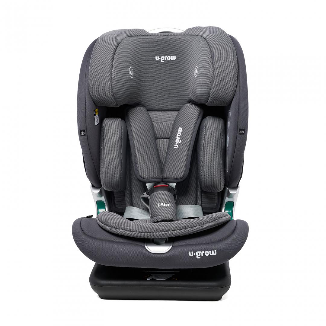 Scaun Auto U-GROW Goldfix Plus Isofix Gri Bluetooth