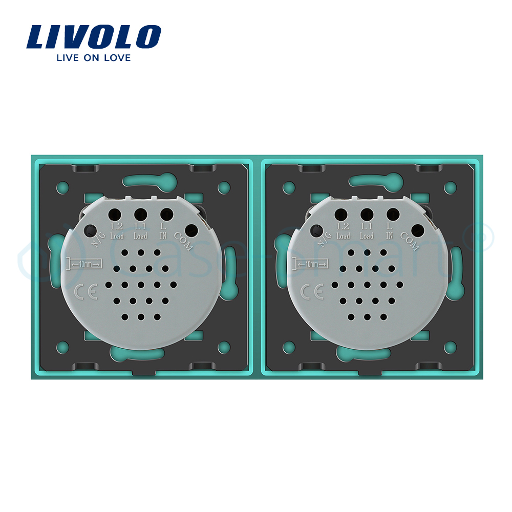 Intrerupator Touch Livolo Sticla, 2 Butoane - imagine 12