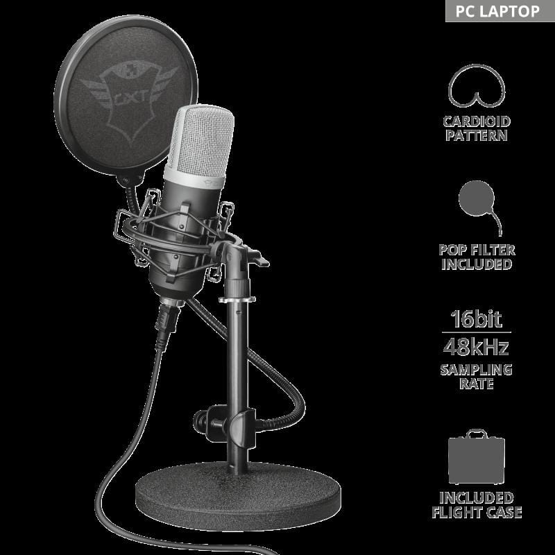 Microfon Trust GXT 252 Emita Streaming USB Profesional - imagine 3