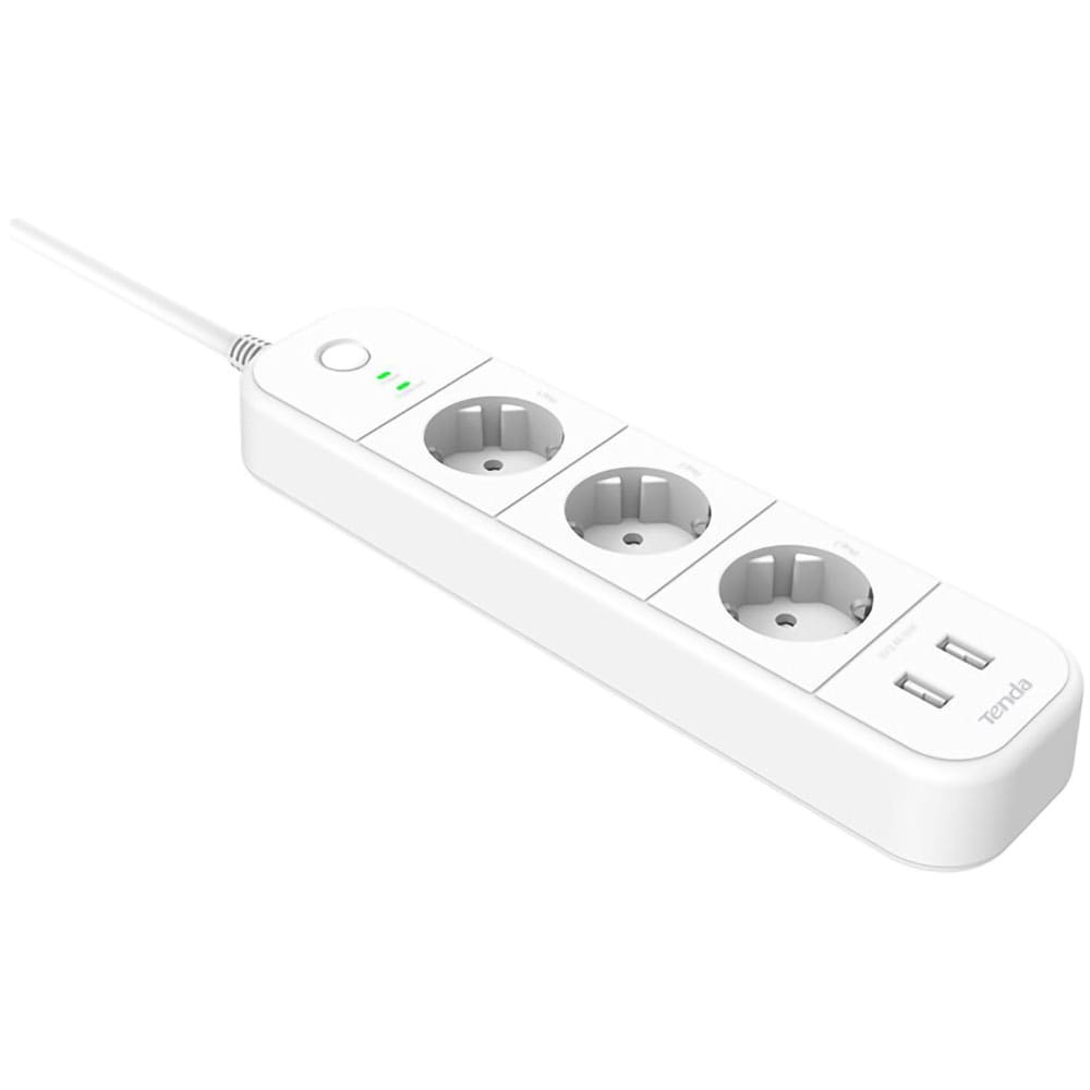 Prelungitor Smart Wi-Fi Tenda SP15 - 3 Prize și 2 USB - imagine 3