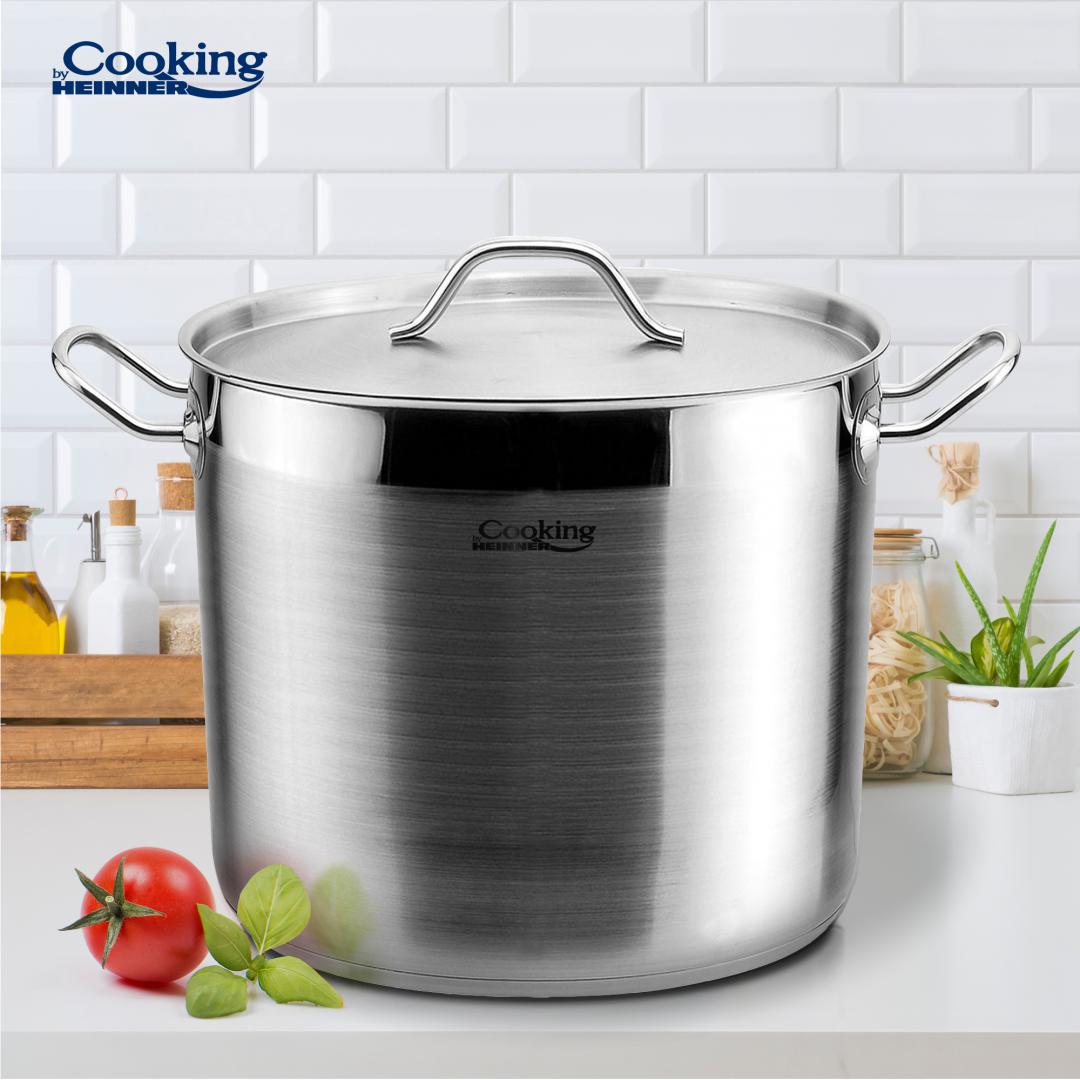 Oală Inox HEINNER MAESTRO 13.5L - Capacitate Mare pentru Bucătărie - imagine 2