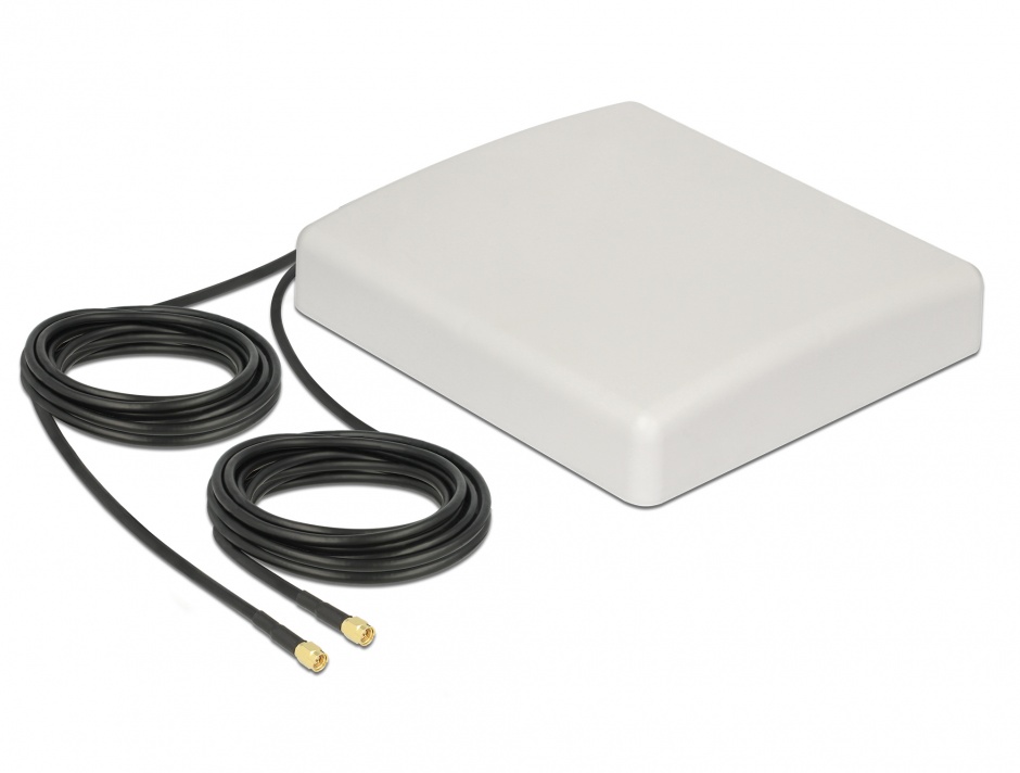 Antena LTE MIMO Delock 8 dBi, 5m, Exterioara