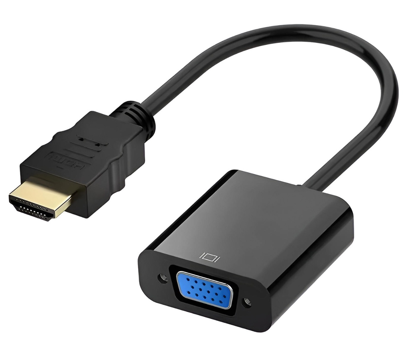 Adaptor HDMI-VGA Safer 20cm Placat Aur