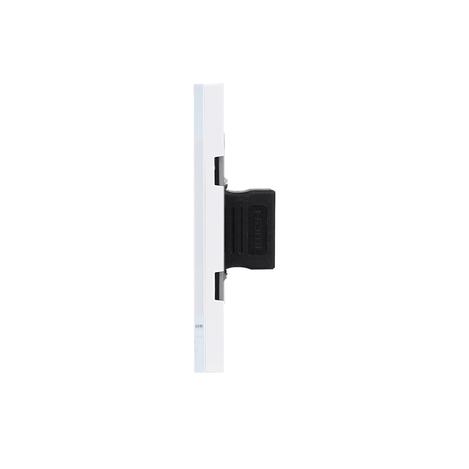 Priza HDMI cu 2 Taste False LUXION, Rama Sticla, IP44 - imagine 3