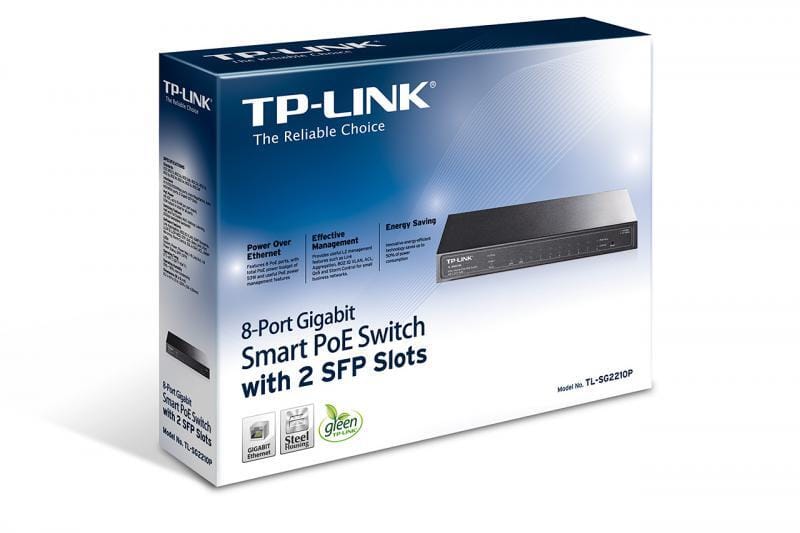 Switch TP-Link TL-SG2210P Gigabit PoE+ 8 Porturi Smart - imagine 6