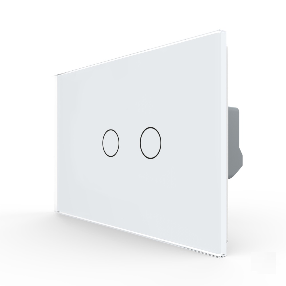 Intrerupator Dublu Touch LIVOLO, Sticla, Standard Italian
