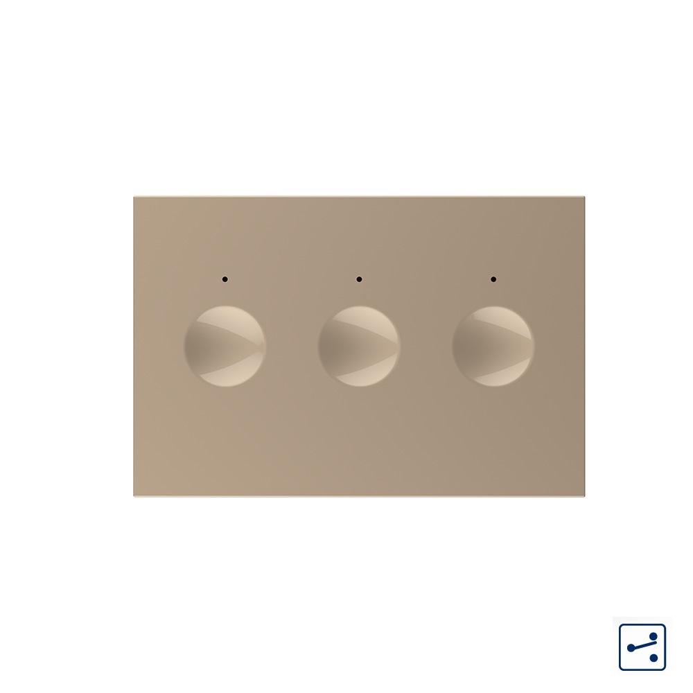Modul touch Livolo triplu, standard Italian - imagine 8