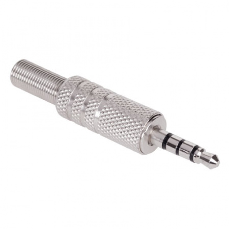Conector Jack 3.5mm 4 Pini Metalic