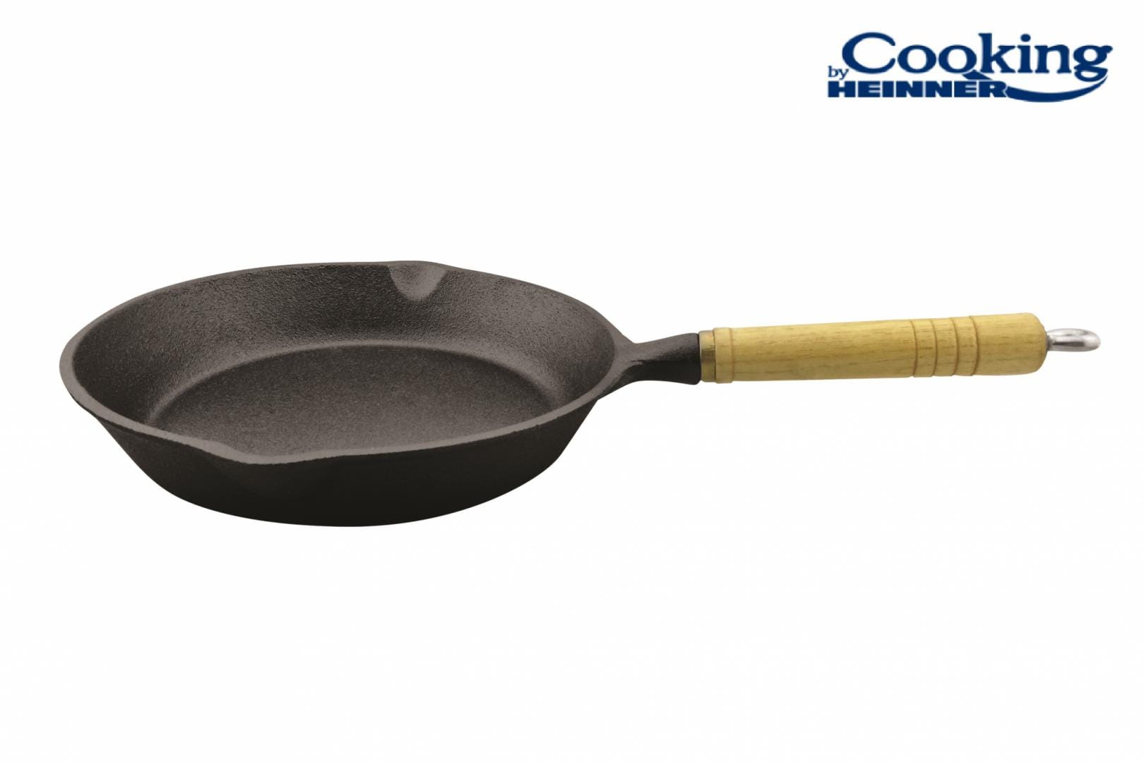 Tigaie HEINNER Cooking Fontă Pură Mâner Lemn 23x4 cm - imagine 2
