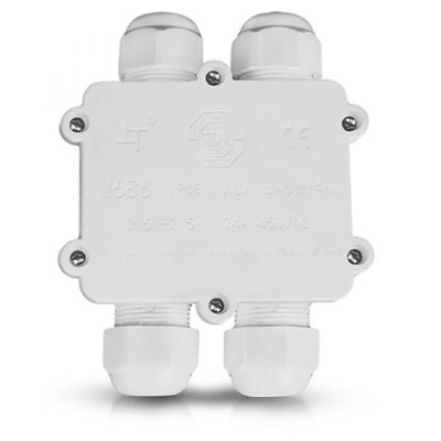 Conector Terminal 4PINI IP68 V-TAC, Alb