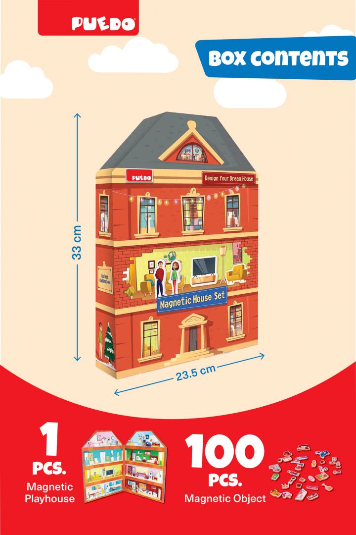 Joc Magnetic Construiește-ți Casa | Generic - Creativitate și - imagine 2