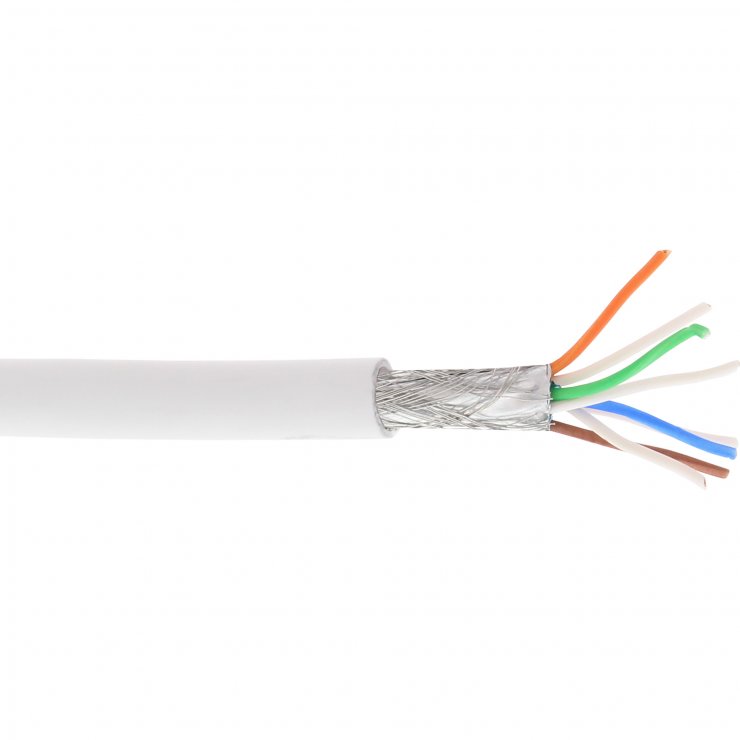 Rola 100m Cablu RJ45 Cat. 6A S/FTP Alb InLine