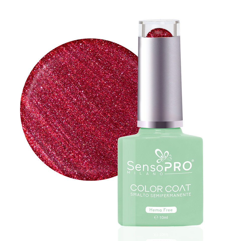 Oja Semipermanenta Hema Free SensoPRO Milano #88 Cherry Sparkle 10ml