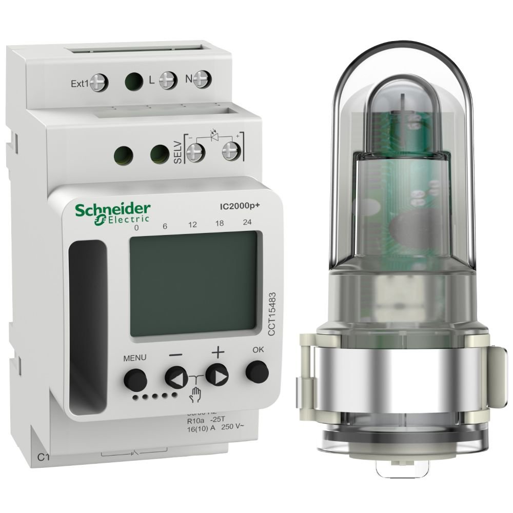 Întrerupător Crepuscular Schneider IC2000P+ 1C