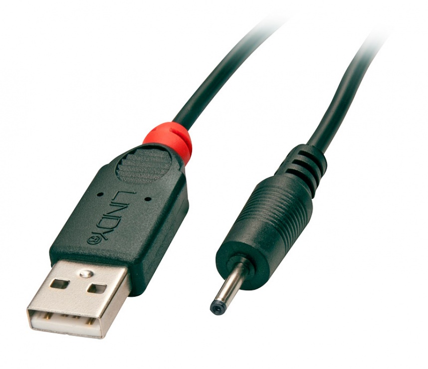 Cablu USB la DC 2.5mm Lindy, 1.5m, 5V/3A