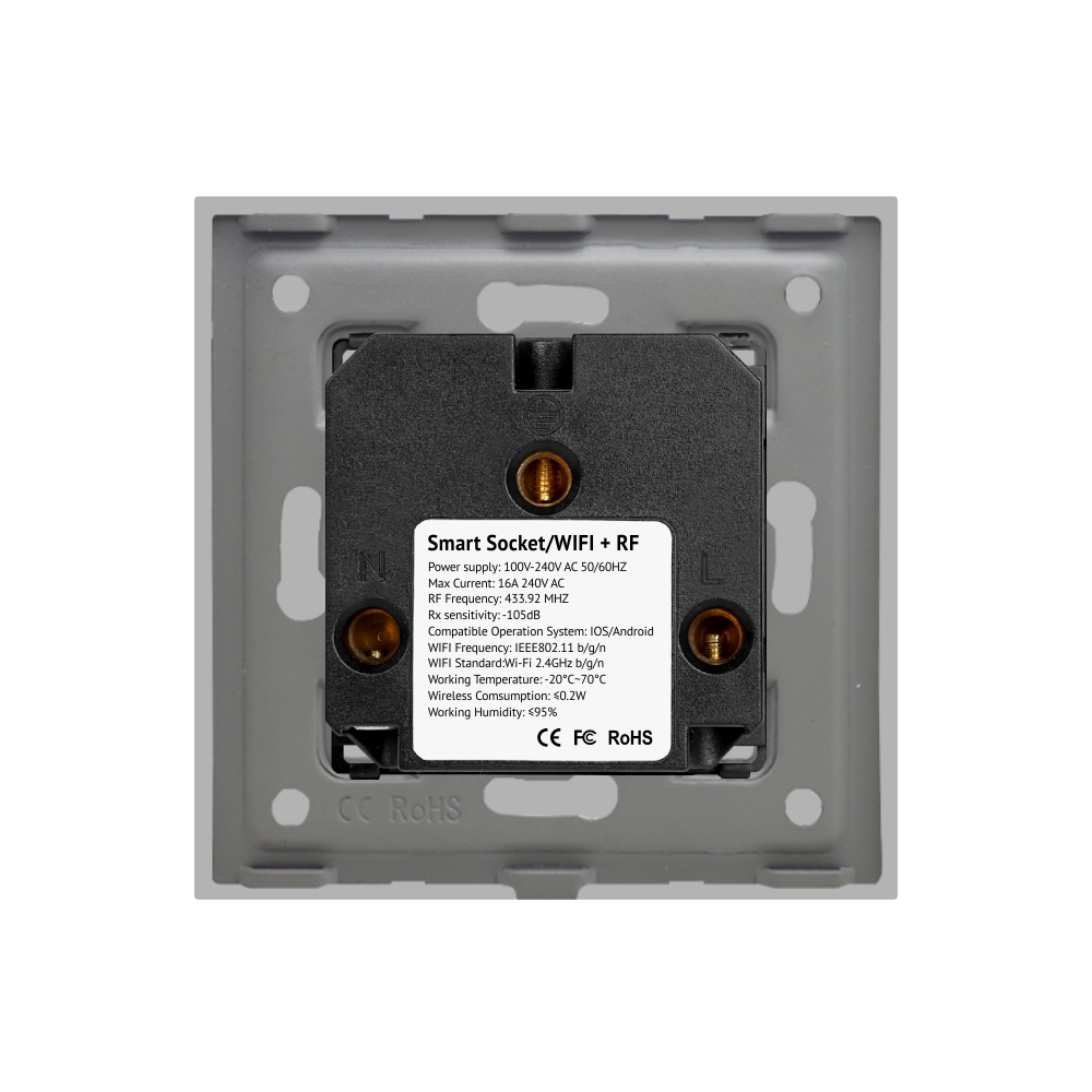 Priză Wi-Fi Luxion Sticlă, Smart Home Control - imagine 16