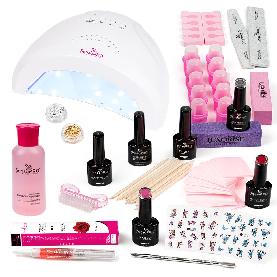 Kit Oja Semipermanenta SensoPRO Milano cu Lampa UV