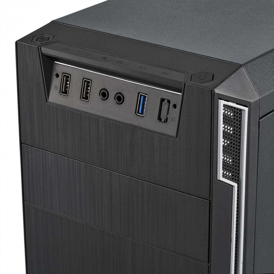 Carcasa PC SERIOUX OFFICE Middle Tower ATX Negru - Birou - imagine 2