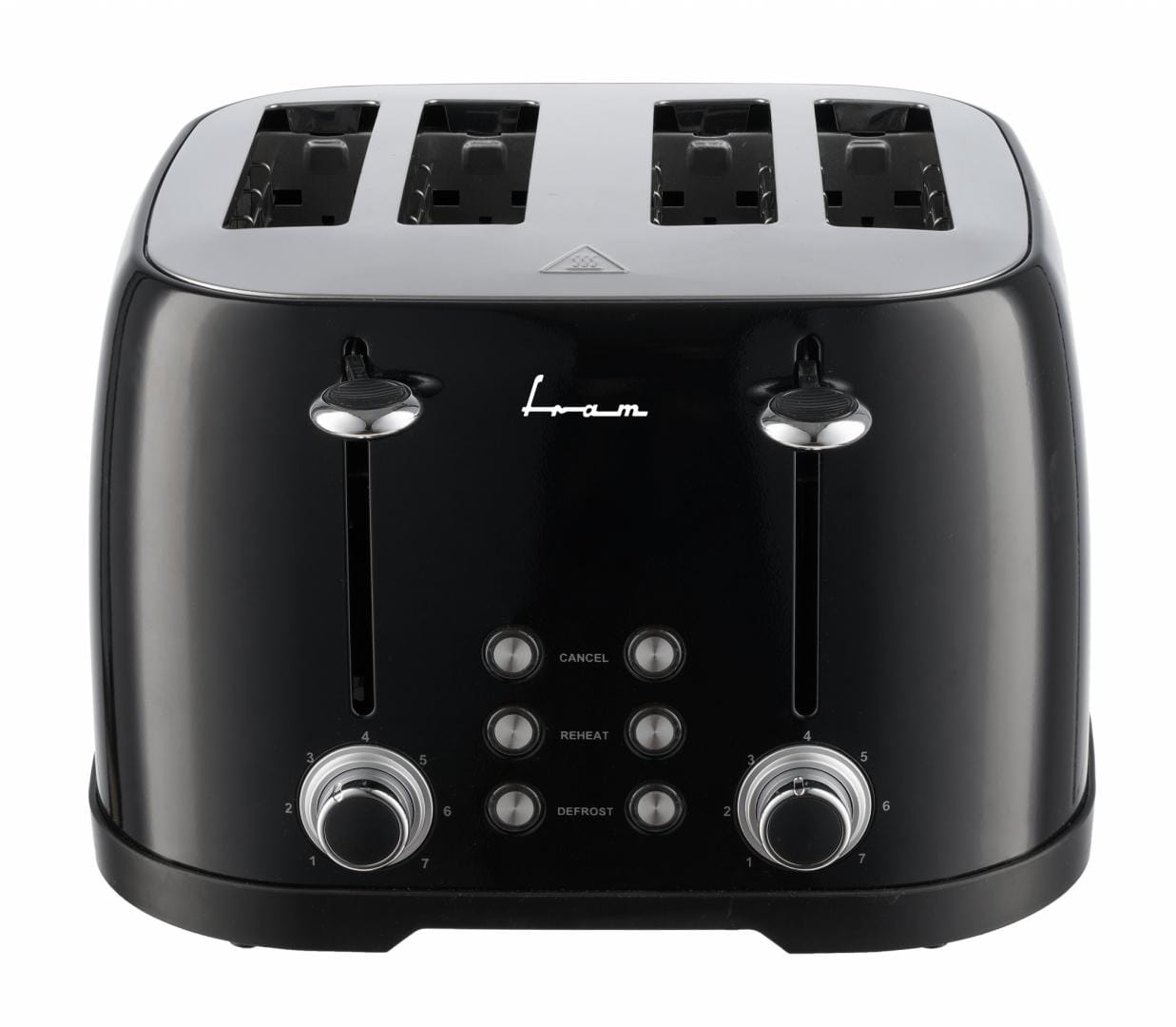 Prăjitor de Pâine FRAM FTP-800BK, 4 Felii, 1600W, Negru - imagine 3