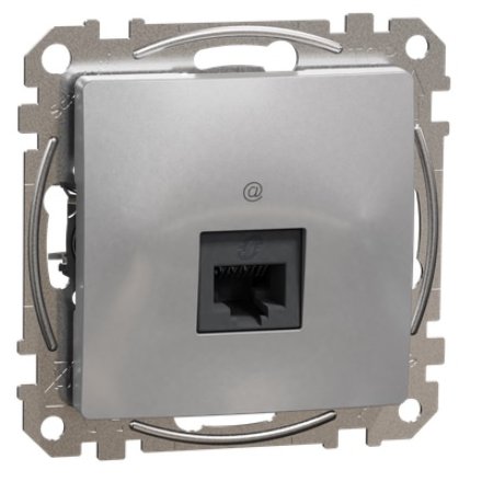 Priza RJ45 Cat5E Schneider Sedna Design Aluminiu