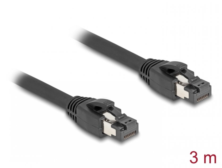 Cablu RJ45 Cat.8.1 Delock 3m, 40 Gbps