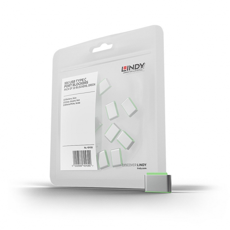 Set 10 Blocate Port USB-C Lindy Securitate