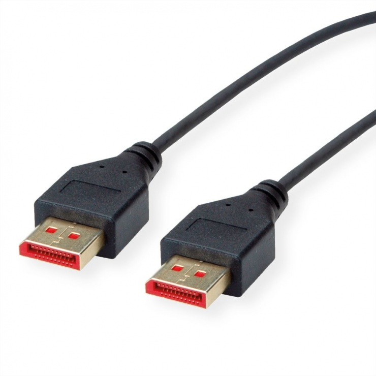 Cablu DisplayPort 8K Roline 1m Slim T-T Negru
