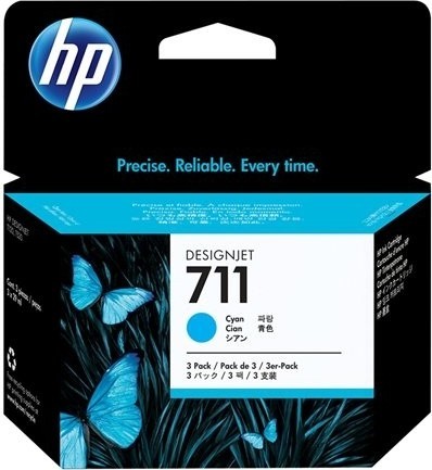 Cartuș Original HP CZ134A Cyan Tri-Pack 711 | 3x29ml
