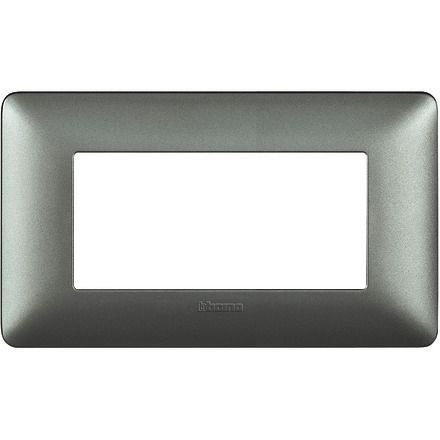 Rama Bticino 4M Argintiu Matix | Design Elegant - imagine 1