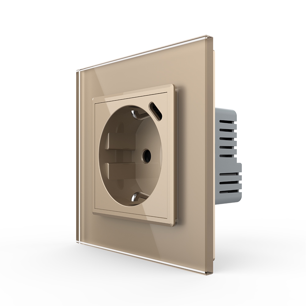 Priza Schuko + USB-C LIVOLO, Sticlă, 16A - imagine 9