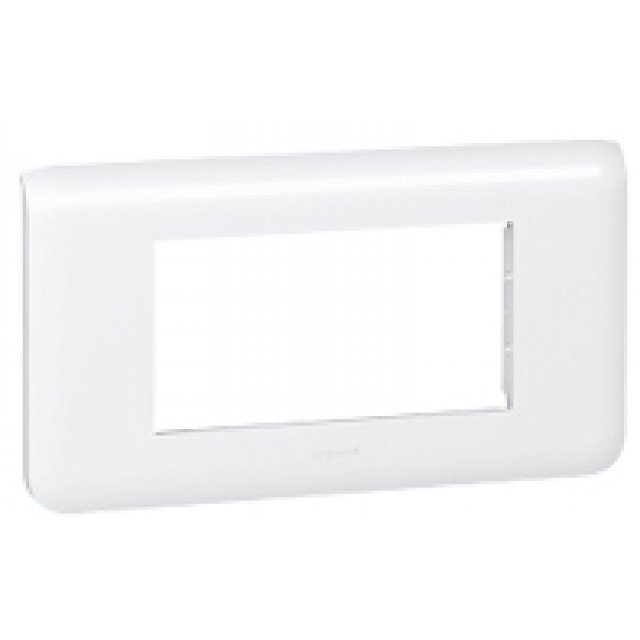 Ramă ornament 4 module alb Legrand Mosaic 078814