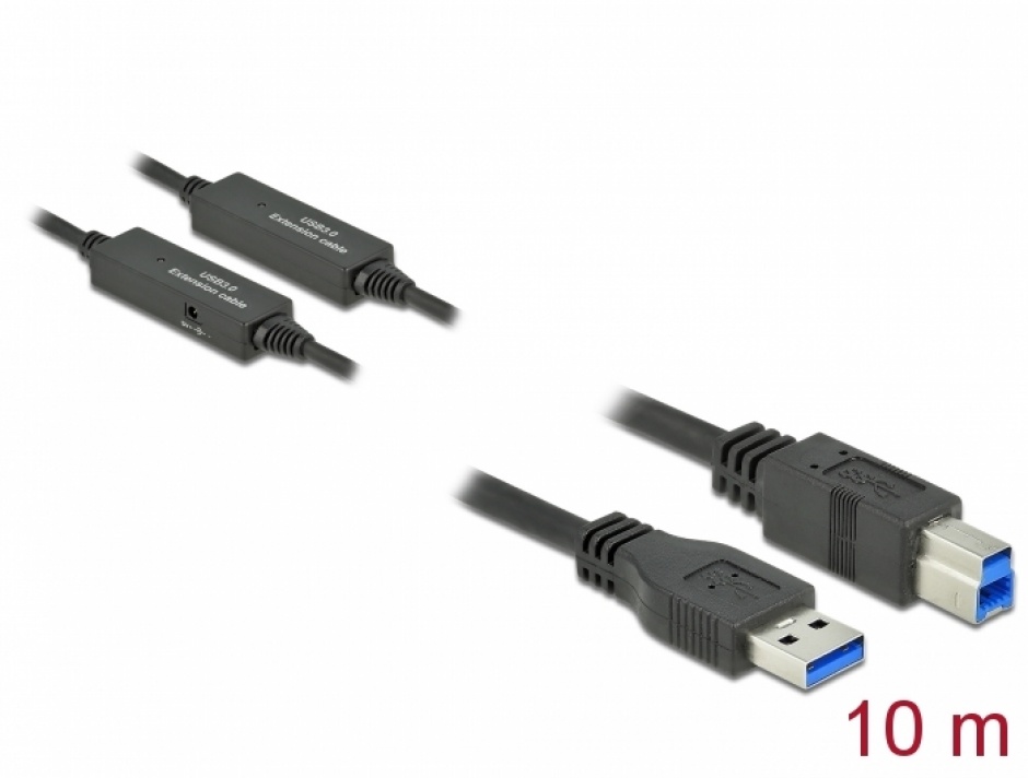 Cablu USB 3.2 Activ 10m Delock cu Alimentare
