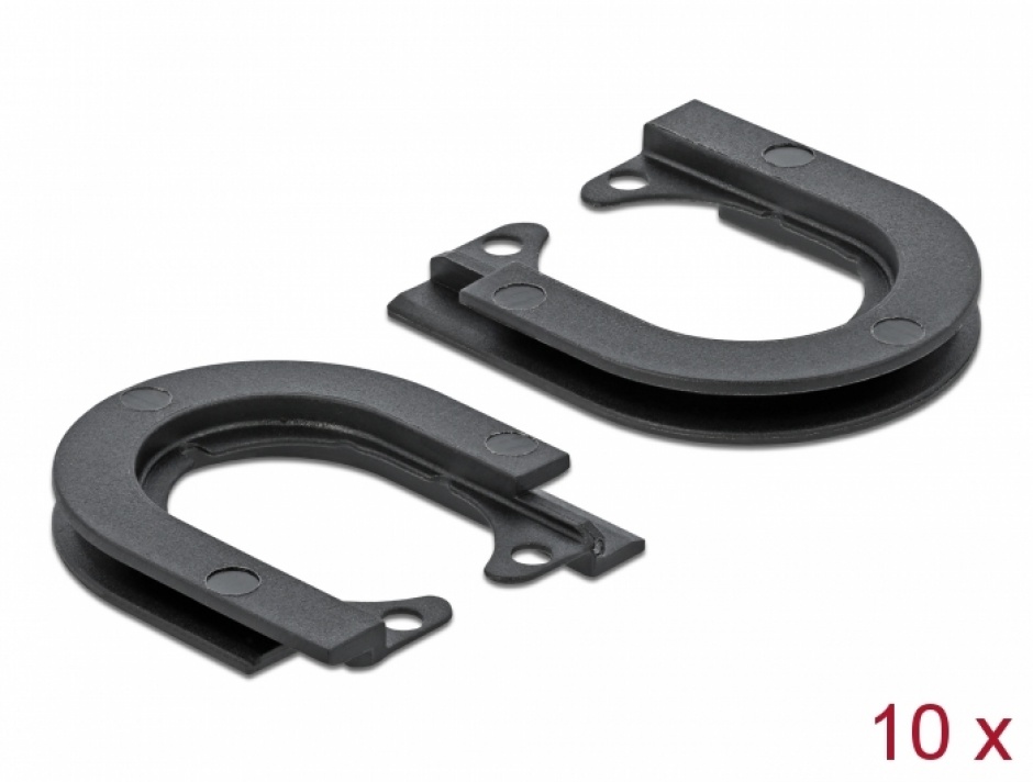 Set 10 Bucse Protectie Cablu U 12.5mm Delock