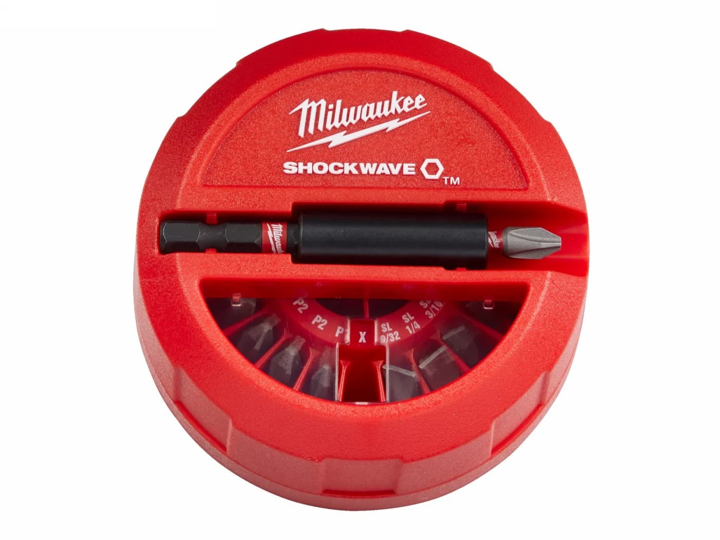 Set biți impact Milwaukee SHOCKWAVE PUCK, 15 piese