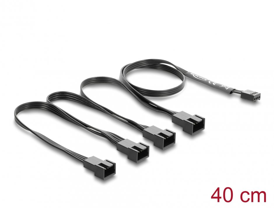 Splitter Delock 84540, 4 ventilatoare PWM dintr-un header