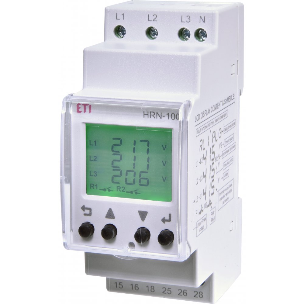 Releu monitorizare faze trifazic HRN-100 Eti, 1200 VA