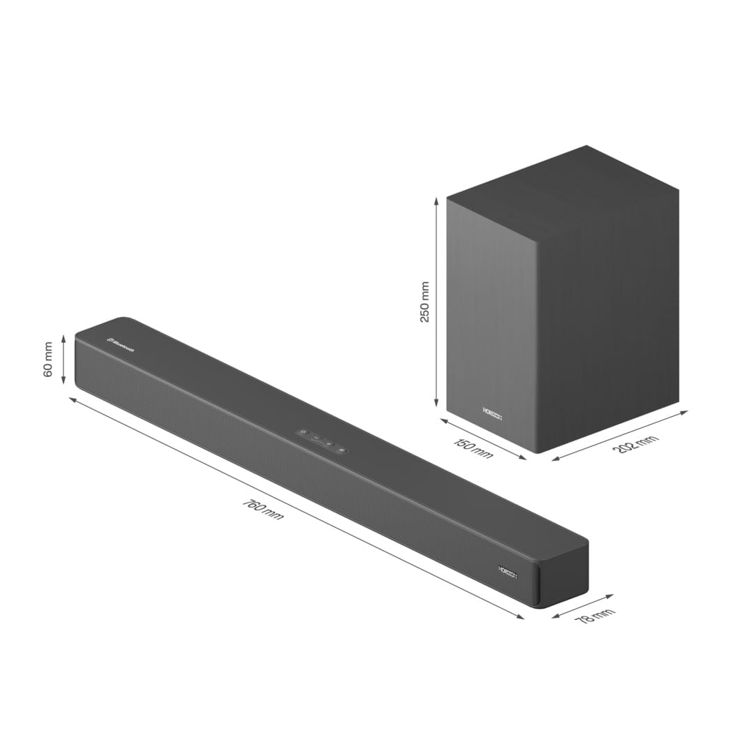 Soundbar Horizon 110W cu Subwoofer Wireless si Bluetooth 5.4 - imagine 16