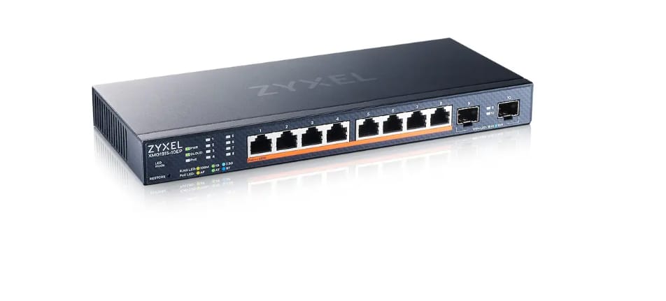 Switch Zyxel XMG1915-10EP 8x 2.5GbE PoE++ 130W NebulaFlex - imagine 2