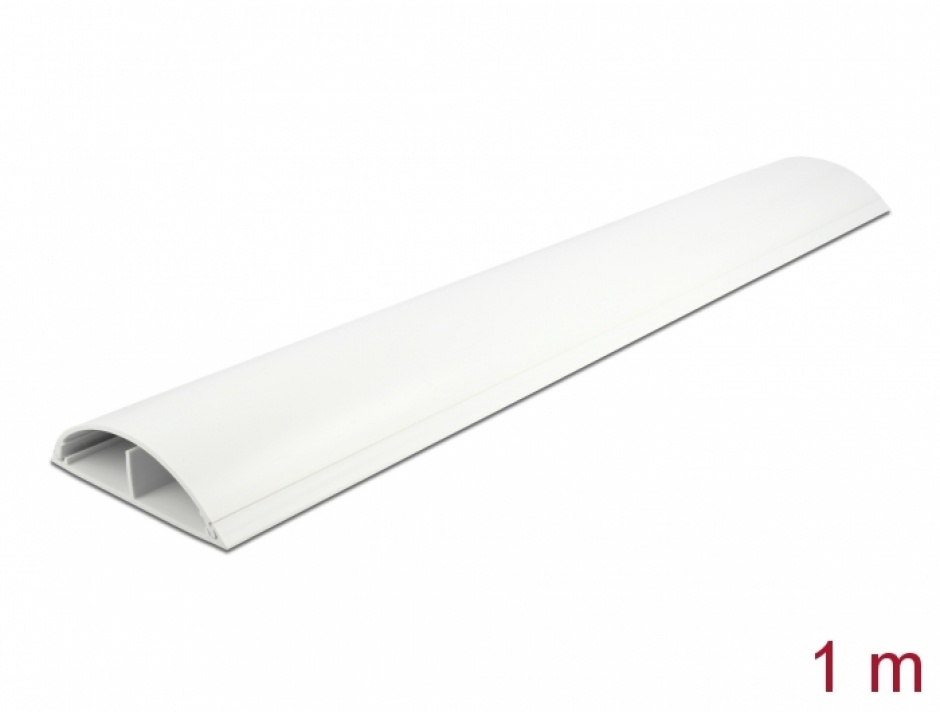 Canal cablu PVC Delock 89x21mm Alb, 1m