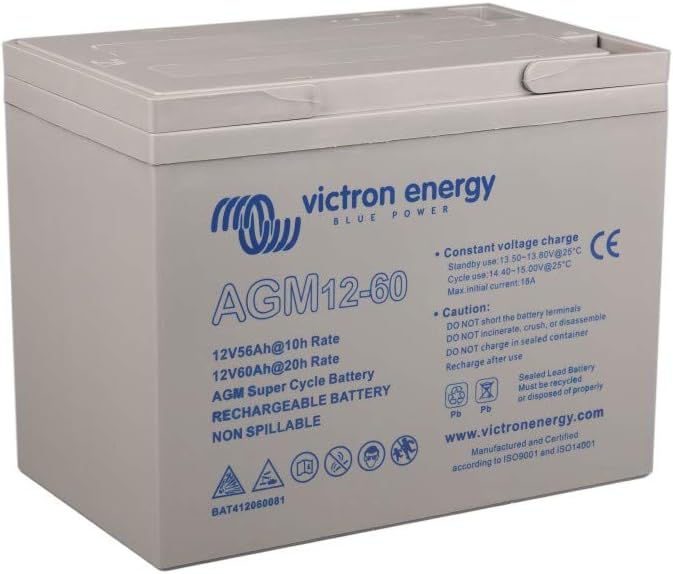 Acumulator Victron Energy Super Cycle AGM 12V 60Ah - 1000 Cicluri - imagine 2