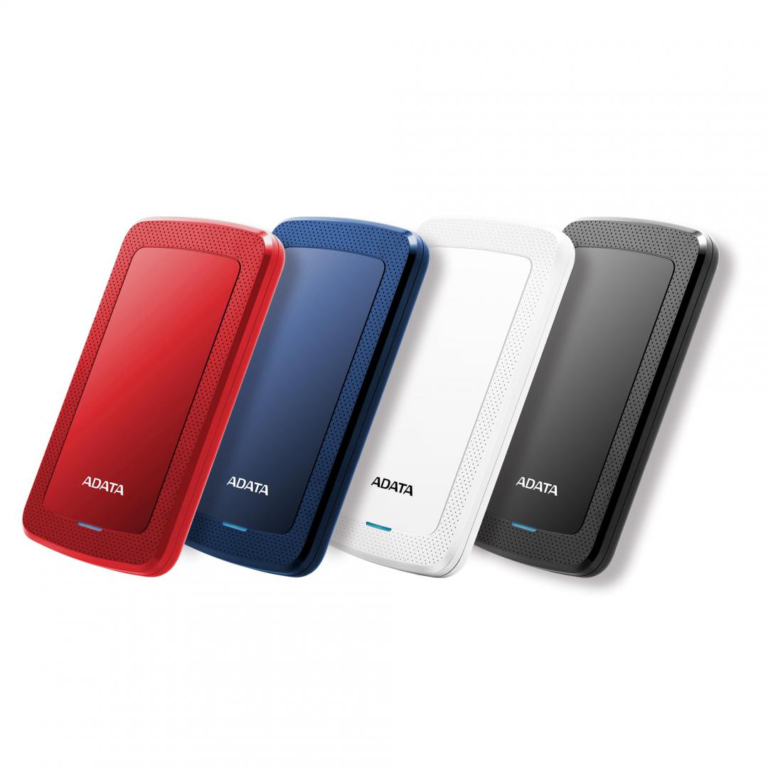 HDD Extern ADATA HV300 1TB USB 3.1 Rosu - Ultraslim - imagine 4