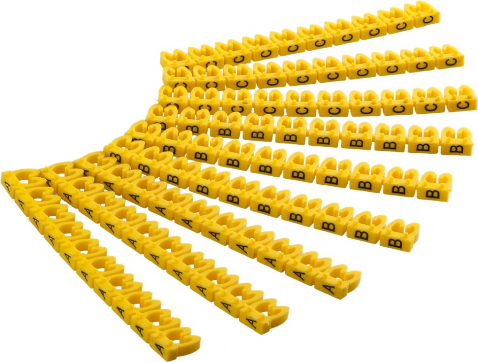 Set 90 Clips Marcare Cabluri A/B/C, Goobay