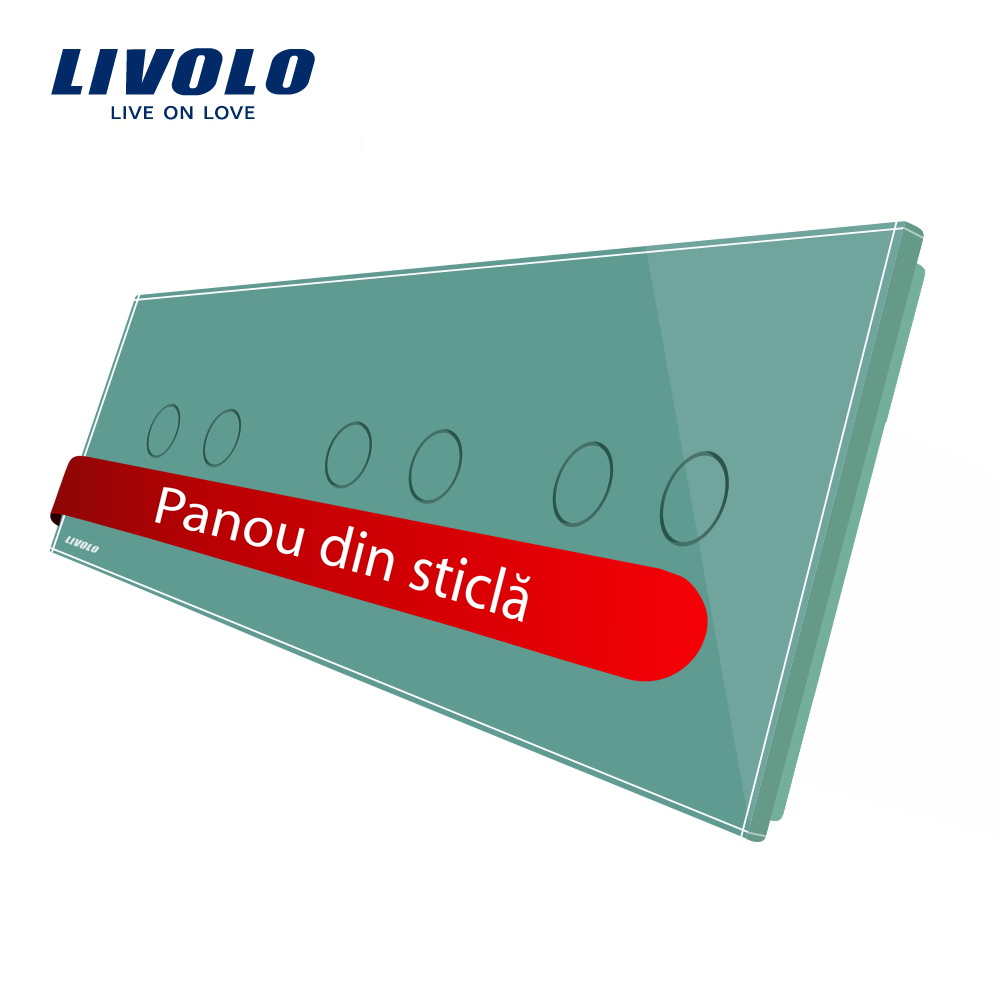 Panou Touch Livolo Sticlă, 3 Comenzi, LED - imagine 9