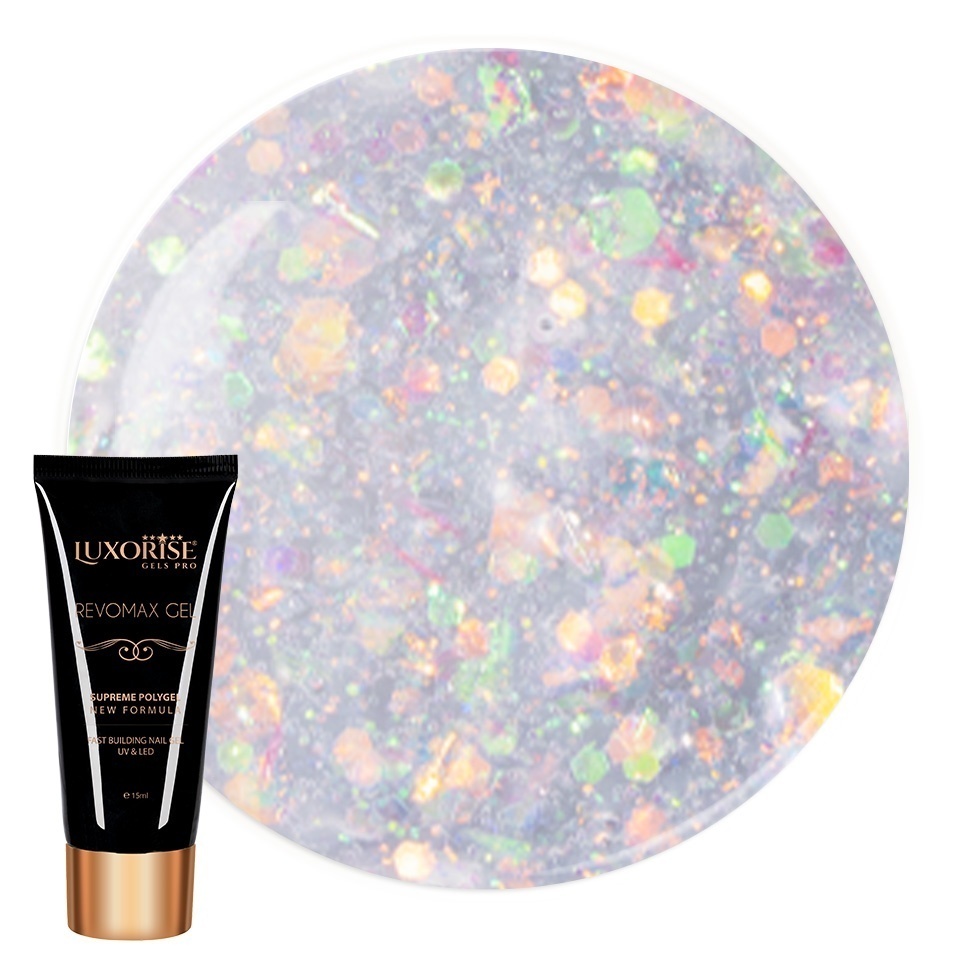 Polygel Luxorise Pearl Magic 15ml - Modelare Ușoară
