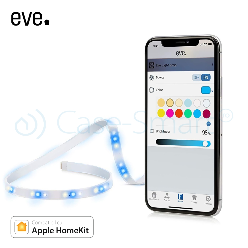 Kit Banda LED RGB Eve Light Strip, Smart HomeKit - imagine 2